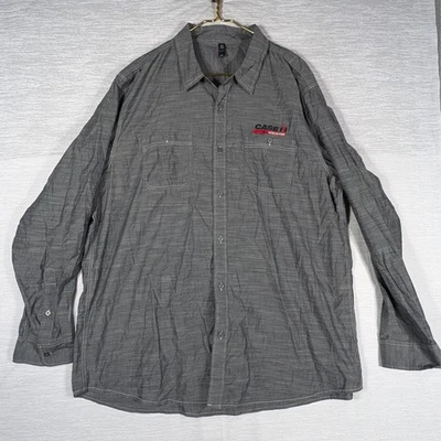 Camisa Abotonada Hecha por Distrito Para Hombres 3XL Gris Estuche Agricultura Empleado Camisa Foto 1 de 4
