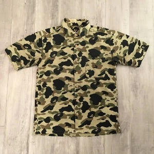 vintage BAPE 1st camo green work shirt a bathing ape NIGO Size M - Picture 1 of 7