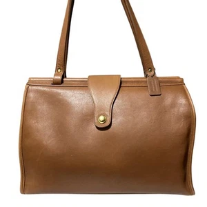Coach Antiguo Bolso de Mano Cuero Marrón 9896 Vintage para Mujer Moda Artículo Informal - Imagen 1 de 12