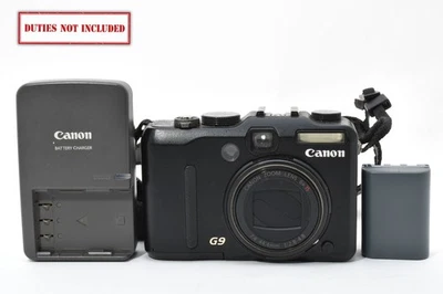[Near MINT] Canon PowerShot G9 12.1MP Digital Compact Camera Black From JAPAN - Image 1 of 4