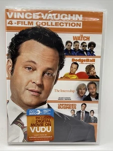 Vince Vaughn 4 Film Watch Dodgeball Internship Unfinished Business DVD NEW! - Foto 1 di 2