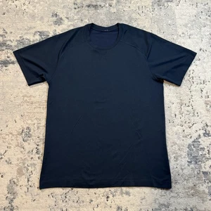 Camiseta Lululemon Para Hombres Pequeña Azul Tech Vent Elastizada Activa Atlética Gimnasio Entrenamiento - Imagen 1 de 9