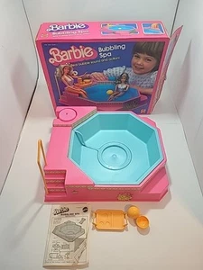 VTG 1983 Barbie Bubbling Spa Hot Tub #7145 w/ Orig Box, Serving Tray, Ball, READ - Picture 1 of 15