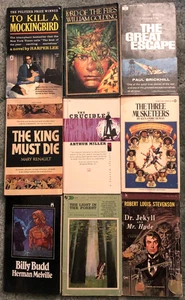 Classic Literature, lot of 9, Golding, Melville, Dumas, Miller, Harper Lee, RLS - Imagen 1 de 4