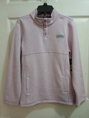 Magellan Outdoors Girls XL Quarter Snap Fleece Lined Pink/Beet Pullover - Image 1 of 4