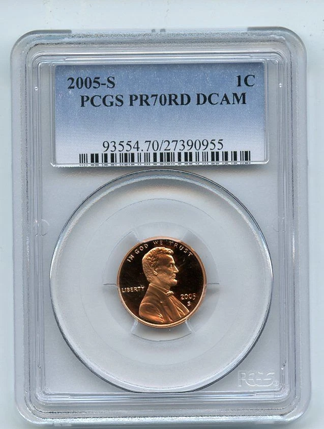 2005 S 1C Lincoln Cent PCGS PR70DCAM - Image 1 of 1