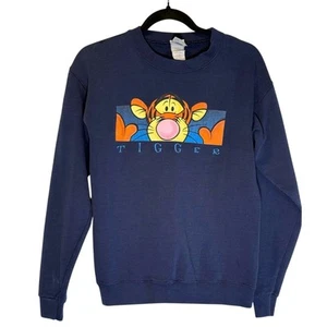 90’s Vintage Disney Blue Tigger Sweatshirt size Kids Large - Picture 1 of 5