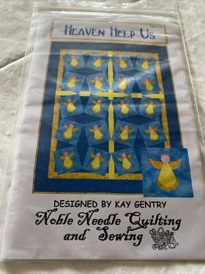 Heaven Help Us Noble Needle Quilting Sewing Pattern Kay Gentry 51 x 60 1/4” VTG - Image 1 of 3