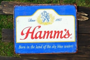 The Hamms Brewing Co. Tin Metal Sign - St. Paul, Minnesota - Pale Lager Beer - Picture 1 of 4