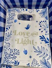 Bath & Body Works Gift Bag Love and Light Holiday Holidays Blue Happy Hannukah