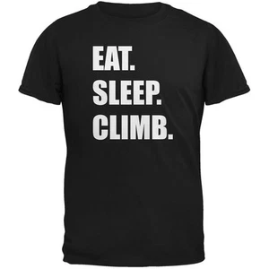 Eat Sleep Climb Black Youth T-Shirt - Picture 1 of 1