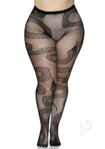 Plus Snake Net Tights Black Sexy Tights and Pantyhose Women Lingerie Partywear