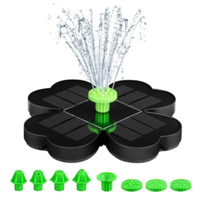 Springbrunnen Solarpumpe Teichpumpe Brunnen Fontäne Garten Wasserspiel 3.5W 18cm - Bild 1 von 4