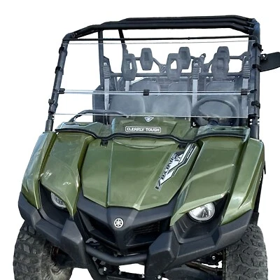 Clearly Tough Yamaha Viking Full Folding Windshield Foto 1 de 4