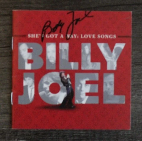 BILLY JOEL Hand Signed AUTOGRAPHED CD Cover "LOVE SONGS" Cover