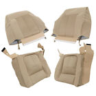 For Ford F150 XLT 2011-2014 Driver+Passenger Bottom & Top Cloth Seat Cover Tan