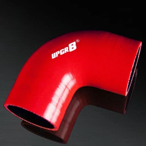 Universal UPGR8 4-PLY 2.5'' High Performance Red 90 Degree Coupler Silicone Hose - Picture 1 of 1