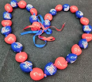 Los Angeles ANGELS BASEBALL Macadamia Nut Painted Necklace ! RARE NWOT - Picture 1 of 4