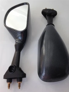 Carbon Fiber Racing Mirrors For 2003-2004 Kawasaki ZX-6RR ZX-6R 636 - Picture 1 of 5