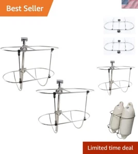 Boat Fender Holder,316 Stainless Steel Marine Folding Double Fender Rack for ... - Picture 1 of 6