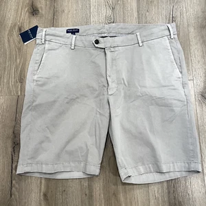 Pantalones Cortos Peter Millar Crown Hechos a Mano Dorado Hombres 40 Prendas Teñidas Caqui Beige Concorde - Imagen 1 de 5
