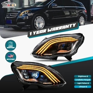 LED Headlights Assembly For Mercedes-Benz R Class W251 2010-2017 R320 R350 R500 - Picture 1 of 22