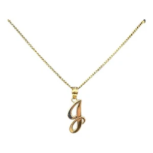 9ct 9K Yellow Gold Initial Letter J Charm Pendant. Brand New - Picture 1 of 7