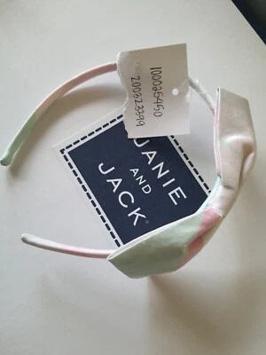 Janie and Jack Nuevo con Etiquetas Diadema de Pascua Vacaciones Arco Grande Elegante Rayas Sedosas  Foto 1 de 4