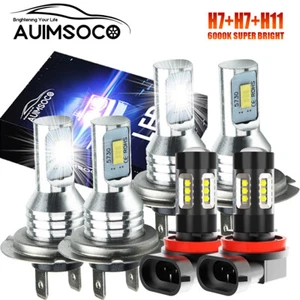 Faro LED para Audi A3 A4 A5 A6 Q5 2009-2014 bombillas altas y bajas + luz antiniebla - Imagen 1 de 18