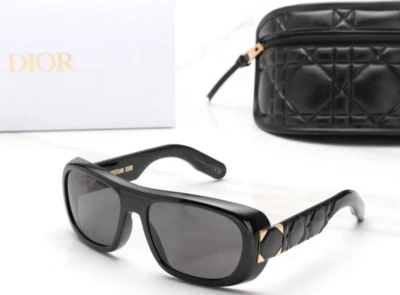 NUEVAS GAFAS DE SOL CHRISTIAN DIOR LADY95.22S1I 10A0 NEGRAS/LENTES DE HUMO AUTÉNTICAS 59-18 Foto 1 de 4