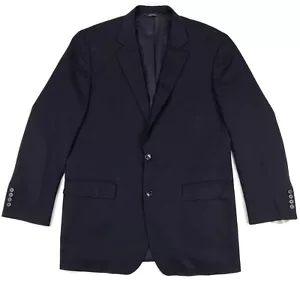 Brooks Brothers 1818 MADISON Suit 42L Mens Vented 2 Button Black Wool Jacket Sz - Picture 1 of 11