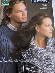 PATONS Book No. 1252-WEEKEND KNITS in ZHIVAGO - 14 STYLES SIZES XXS to XL-VGC~ - Foto 1 di 11