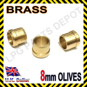 TRUMA collettore gas 8mm Olive Ottone SET di 3 gas roulotte barca camper GPL - Foto 1 di 1