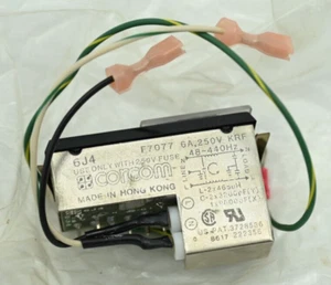 CORCOM 6J4 Power Entry Module F7077 6A 250V KRF 48-440HZ - Picture 1 of 2