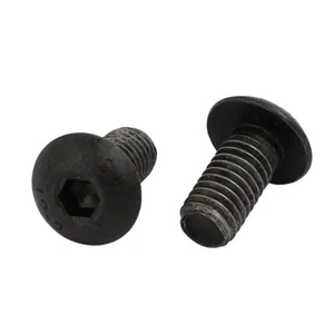 2 piezas M5x10mm 10.9 grados hexágono interior rosca izquierda tornillo negro - Imagen 1 de 3