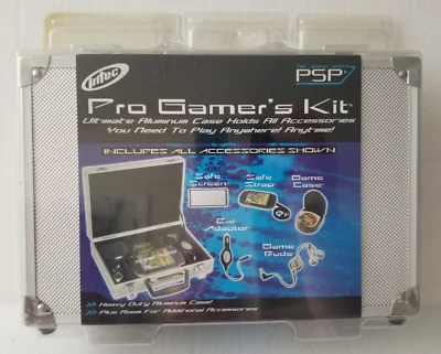 Kit de jugador Intec Pro para PSP Estuche de aluminio con accesorios NUEVO Y PRECINTADO Foto 1 de 4
