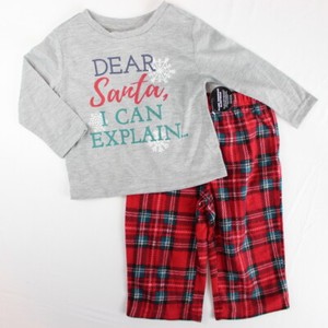 NWOT Joe Boxer Baby Boy Christmas PJ Set 2 Piece 12 Months Shirt Pants Fleece