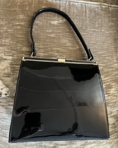 Vintage Susan Gail Original - Black Patent Leather Purse. Unused - Picture 1 of 10