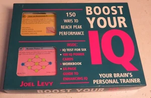 Boost Your IQ Test Your Brain's Personal Trainer Joel Levy Game New Old Stock - Picture 1 of 10