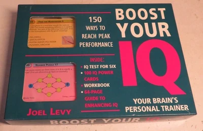 Boost Your IQ Test Your Brain's Personal Trainer Joel Levy Spiel New Old Stock - Bild 1 von 4