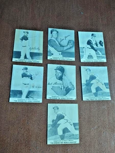 (7) 1957 Kahn's Meats Hot Dogs Baseball Cards with Joe Nuxhall - Picture 1 of 3