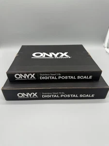 ONYX Digital Postal Scale Bundle 70 lb & 5 lb Stainless Steel store.com NIB - Picture 1 of 4