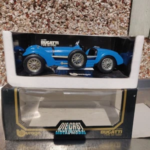 Burago 1/18 Scale Die Cast Model Bugatti Type 59 - Blue Boxed - Picture 1 of 18