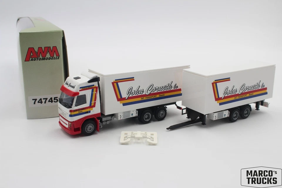 AWM Volvo FH13 drawbar truck "John Corneth Transport Baarlo" 74745 1/87 /AWN58 - Image 1 of 1