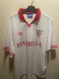 CAMISETA FUTBOL OFICIAL SEVILLA FC UMBRO (Home) 1994/95 (Marbella) Talla "XL" - Imagen 1 de 6