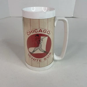 Vintage Chicago White Sox Thermo Serv Mug, Falstaff Beer, Plastic, Baseball - Picture 1 of 8