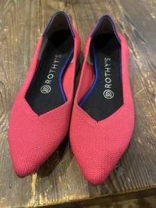 Rothy’s Chilli Red The Point Ballerinas Schuhe Größe 7,5  - Bild 1 von 7