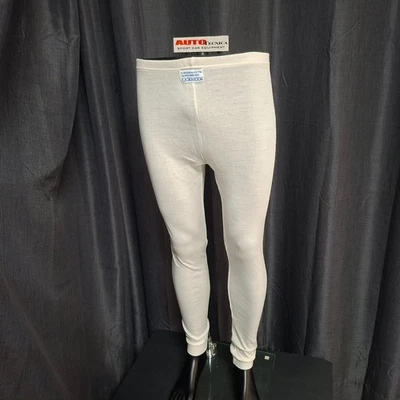 PANTALONI IGNIFUGHI SOTTOTUTA OMOLOGATI FIA 8856 2000 TG L BIANCO RALLY PISTA - Immagine 1 di 2