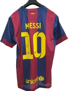 Jersey Lionel Messi Hand Signed Barcelona Autographed BAS Authentication - Picture 1 of 11