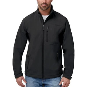 Free Country Men's Softshell Jacket Size XXL Black - Picture 1 of 6